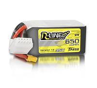 Tattu Batterie LiPo 4S XT30 R-Line 14,8 V 650 mAh pour drones FPV Racing | Idéal pour les drones FPV Micro Racing et quadricoptères de taille 100 à 180.