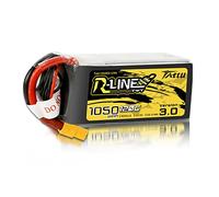 Tattu Batterie LiPo 6S 1050mAh 22,2V 120C R-Line avec Connecteur XT60 pour Drones FPV et RC Modèles