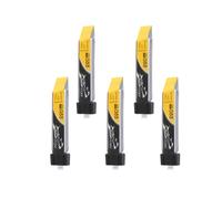 Tattu Pack Batterie LiPo 220mAh 3.7V 45C 1S avec Connecteur EFLITE pour Drone Quadcopter Tiny Whoop E-Flite MSR Nano CPX (5 pièces/paquet)
