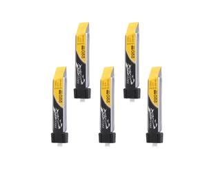 Tattu Pack Batterie LiPo 220mAh 3.7V 45C 1S avec Connecteur EFLITE pour Drone Quadcopter Tiny Whoop E-Flite MSR Nano CPX (5 pièces/paquet)