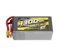 Tattu V6 6S 1300mAh 22.2V 160C Batterie LiPo avec Prise XT60 - Version St - Accu Haute Performance pour Drones FPV Racing et Freestyle