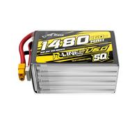 Tattu V6 6S 1480mAh 22.2V 160C Batterie LiPo avec Prise XT60 - Version SQ - Accu Haute Performance pour Drones FPV Racing et Freestyle