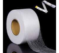 Tatuo 60 mm x 150 cm Bande d'Ourlet à Repasser Tissu Extra Large Ruban d’Ourlet sans Couture Ruban à Repasser par Rouleau avec à Mesurer pour Jeans Ourlets Rideaux Pantalons Vêtements