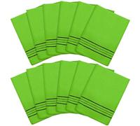 Tatuo Lot de 12 gants exfoliants coréens pour enlever les peaux mortes (taille S, vert)