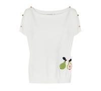 TATUUM Pull-over 'Imila' brun foncé / pomme / vert foncé / blanc cassé, Taille S