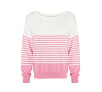 TATUUM Pull-over 'Penny' rose / blanc, Taille S