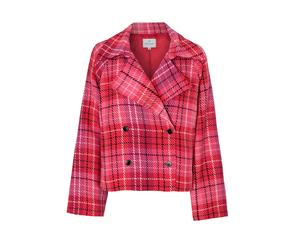 TATUUM Veste mi-saison 'Malibaka' violet foncé / rose clair / grenadine / blanc, Taille S