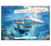 Tauche ein in die Zukunft - Science Fiction Unterwasserwelten (Wandkalender 2027 DIN A4 quer), CALVENDO Monatskalender: Ozeanische Science Fiction Welten