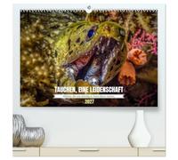 TAUCHEN, EINE LEIDENSCHAFT (hochwertiger Premium Wandkalender 2027 DIN A2 quer), Kunstdruck in Hochglanz: Ein Jahr voller Unterwasserwelten