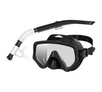Taucherbrille für Erwachsene - Anti-Beschlag Schnorchelmaske mit Panorama-Weitwinkelblick - Auslaufsichere Tauchmaske für Schwimmen, Training & Inselurlaub - Komfortables Silikon & PC-Glas