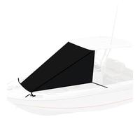 Taud pour Bateau, Pare-Soleil pour Ponton, Extension Toile Pare Soleil Imperméable et Résistante Aux UV, en Polyester 600D de Qualité Marine, Bimini pour Bateau(Black,245x290cm/96x114in)