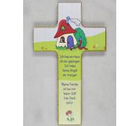 taufgeschenke direkt - Croix pour enfants, Décoration : champignon