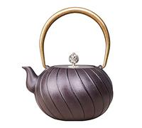Taule en fonte avec poignée en cuivre 1200 ml / 40 oz de thé Stovettop toveetop coérément coché japonais