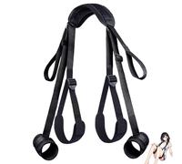 TAUOE Appareil d'entraînement au yoga pour couples - Kit d'écharpe de cuisse et de cheville, du cou aux poignets, avec jouets pour adultes réglables, pour hommes et femmes, jeux de rôle, jeux de chamb