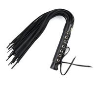 TAUOE Fouet équestre personnalisé en Cuir tressé, Accessoires de décoration d'entraînement, Jeu de Couple, Accessoires d'entraînement interactifs, Noir