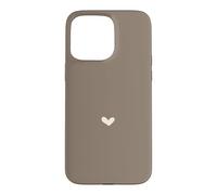 Taupe désert - Cœur élégant et féminin Coque pour iPhone 15 Pro Max