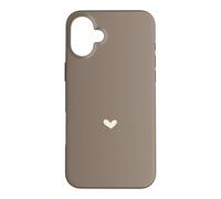 Taupe désert - Cœur élégant et féminin Coque pour iPhone 16 Plus
