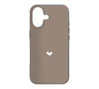 Taupe désert - Cœur élégant et féminin Coque pour iPhone 17