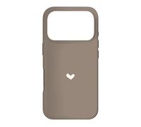 Taupe désert - Cœur élégant et féminin Coque pour iPhone 17 Pro