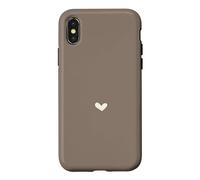 Taupe désert - Cœur élégant et féminin Coque pour iPhone X/XS