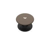 Taupe désert - Cœur élégant et féminin PopSockets PopGrip Adhésif