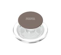 Taupe - Lettres à Bulles rétro Mama Groovy Heart PopSockets PopGrip pour MagSafe