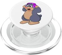 Taupe Musicien Écouteurs Musique PopSockets PopGrip pour MagSafe