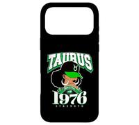 Taureau 1976 Afro Queen Zodiac Anniversaire Sassy Soul Cadeaux Coque pour iPhone 17 Pro Max
