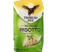 Taureau Ailé - Riz arborio pour Risotto - Le Paquet de 500g - (pour la quantité Plus Que 1 Nous Vous remboursons Le Port supplémentaire)