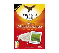 TAUREAU AILE - Riz Long Grain Parfumé pour Plats Méditerranéens, Texture Légère et Souple (Paquet 800g) - Le Lot De 4