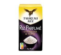 TAUREAU AILE - Riz Long Parfumé - Gourmand & Subtil · Prêt en 11 min · Cultivé au Cambodge et en Thaïlande - le paquet de 1Kg - Le Lot De 4