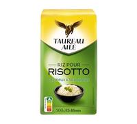 TAUREAU AILE - Riz pour Risotto Crémeux & Savoureux - Grains nacrés et bombés · Cuisson 15-18min · Qualités de cuisson incomparables - la boite de 500g - Le Lot De 4