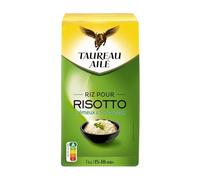 TAUREAU AILE - Riz Risotto Gourmand, Texture Crémeuse Idéale pour Vos Plats Savoureux (1 kg) - lot de 3 - Vendu par Lot