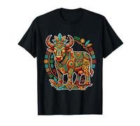 Taureau aztèque Mythologie Mexicaine Inca Maya Indigène T-Shirt