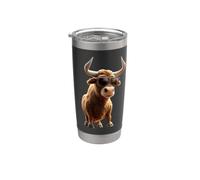 Taureau Bulle Bœuf Domestique Ferme Vache Taurus Gobelet isotherme en acier inoxydable double paroi