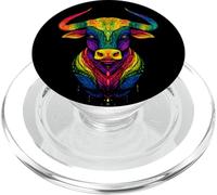 Taureau Bulle Bœuf Domestique Ferme Vache Taurus PopSockets PopGrip pour MagSafe