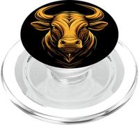 Taureau Bulle Bœuf Domestique Ferme Vache Taurus PopSockets PopGrip pour MagSafe