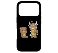 Taureau d'argent et Ours Triste Coque pour iPhone 17 Pro