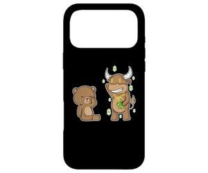 Taureau d'argent et Ours Triste Coque pour iPhone 17 Pro Max