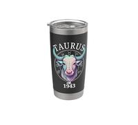 Taureau du zodiaque né en 1943 Gobelet isotherme en acier inoxydable double paroi