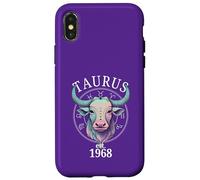 Taureau du Zodiaque né en 1968 Coque pour iPhone X/XS
