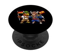 Taureau Espagnol Aigle Allemand Drapeau de l'Espagne Fier PopSockets PopGrip Adhésif