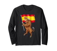 Taureau Espagnol Drapeau de l'Espagne Fier héritage Espagnol Manche Longue