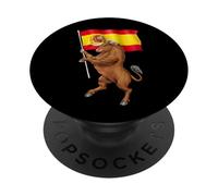 Taureau Espagnol Drapeau de l'Espagne Fier héritage Espagnol PopSockets PopGrip Adhésif