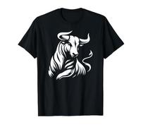 Taureau Espagnol T-Shirt Graphique avec Valeur, Homme, Noir, S