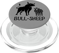 Taureau et Moutons drôle Animal Humour déclaration Papa Blague Jeu de Mots PopSockets PopGrip pour MagSafe