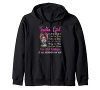 Taureau Fille Noire Reine Zodiaque Anniversaire Afro Cheveux Naturels Sweat à Capuche