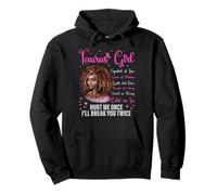 Taureau Fille Noire Reine Zodiaque Anniversaire Afro Cheveux Naturels Sweat à Capuche