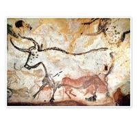 Taureau, Grotte de Lascaux Poster 70 x 50 cm Tableaux Décoration murale