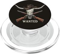 Taureau Longhorn, Style Western, Cowboy, Hors-la-Loi PopSockets PopGrip pour MagSafe